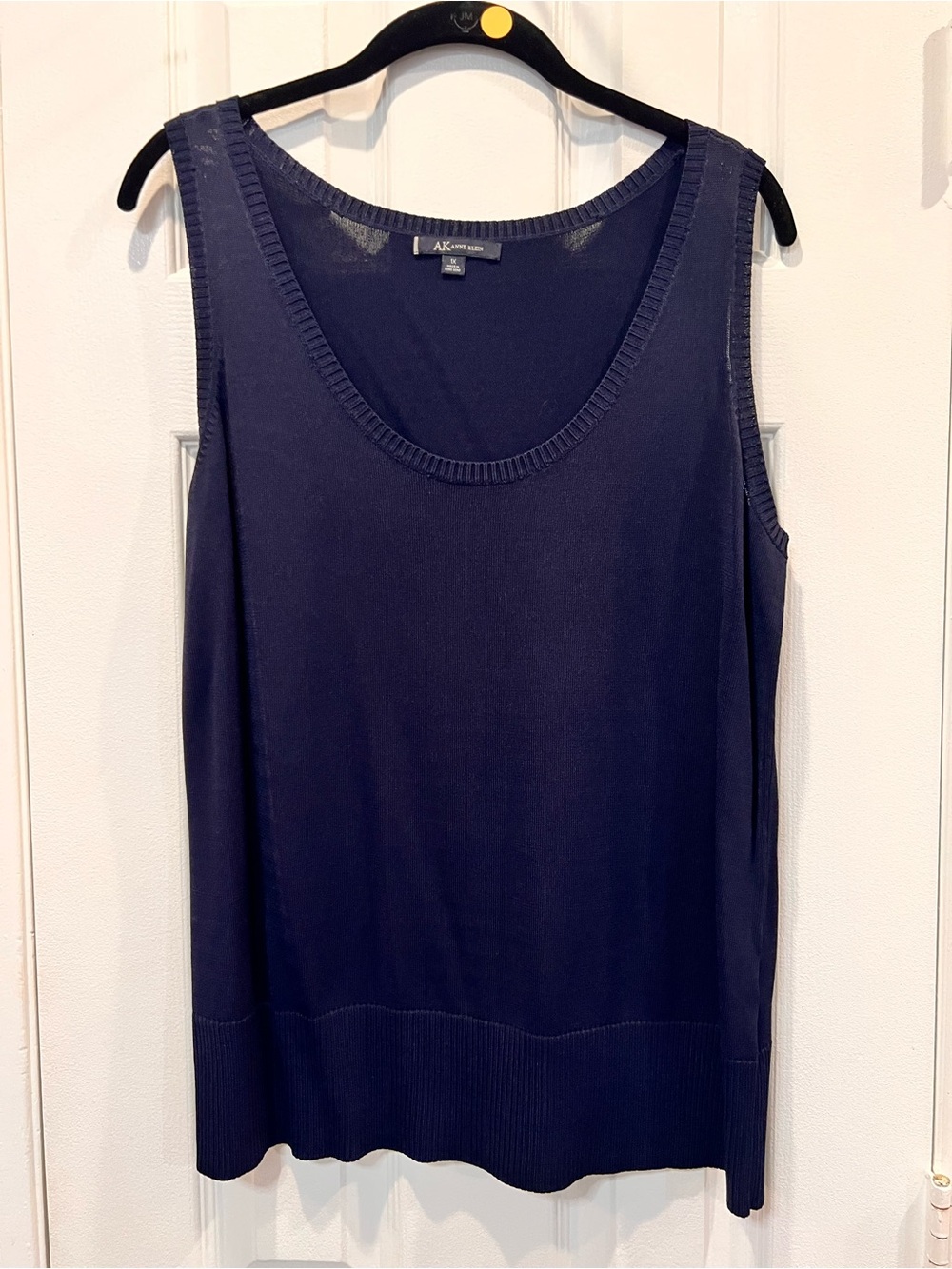 Anne Klein Scoop Neck Knit Shell Tank Size 1X